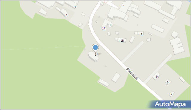 Zwierzyniec, Plażowa, 2, mapa Zwierzyniec