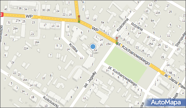 Zwoleń, Plac Kochanowskiego Jana, 13, mapa Zwoleń
