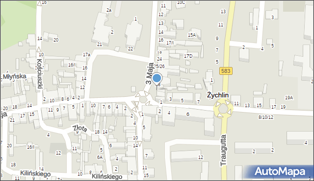 Żychlin, Plac 29 Listopada, 29, mapa Żychlin