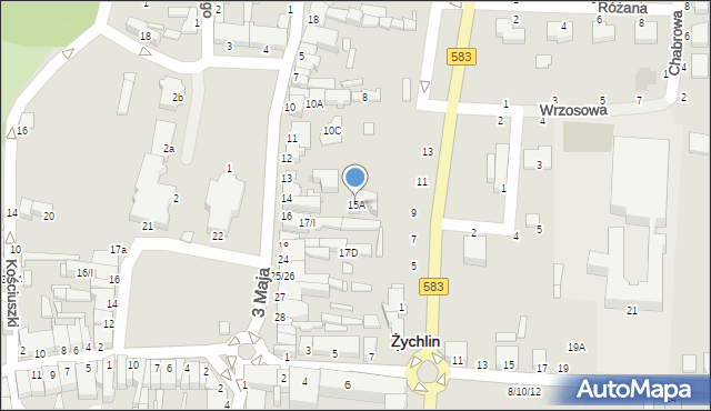 Żychlin, Plac Jana Pawła II, 15A, mapa Żychlin