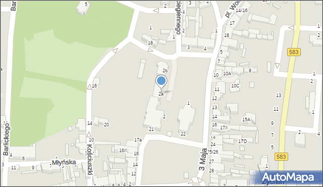 Żychlin, Plac Jana Pawła II, 2a, mapa Żychlin