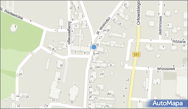 Żychlin, Plac Jana Pawła II, 5, mapa Żychlin