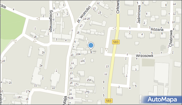 Żychlin, Plac Jana Pawła II, 8, mapa Żychlin
