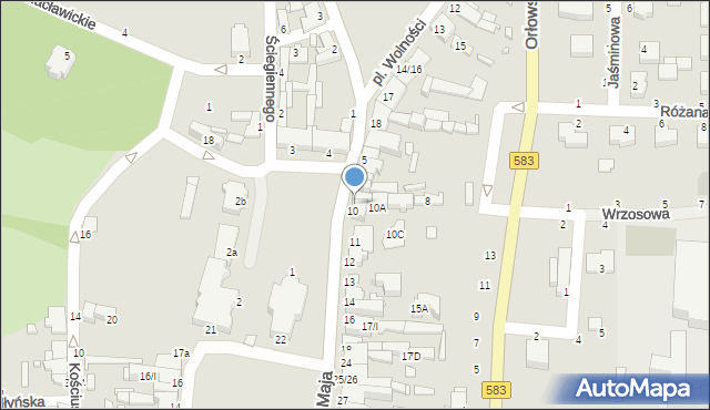 Żychlin, Plac Jana Pawła II, 9, mapa Żychlin