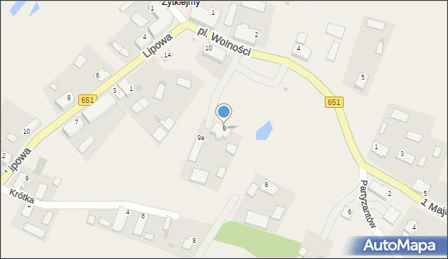 Żytkiejmy, Plac Wolności, 9, mapa Żytkiejmy