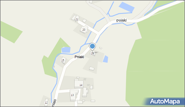 Jugów, Pniaki, 19, mapa Jugów