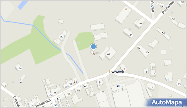 Lwówek, Pniewska, 39, mapa Lwówek