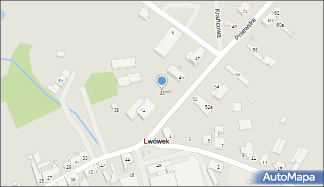 Lwówek, Pniewska, 43, mapa Lwówek