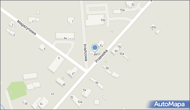 Lwówek, Pniewska, 49, mapa Lwówek