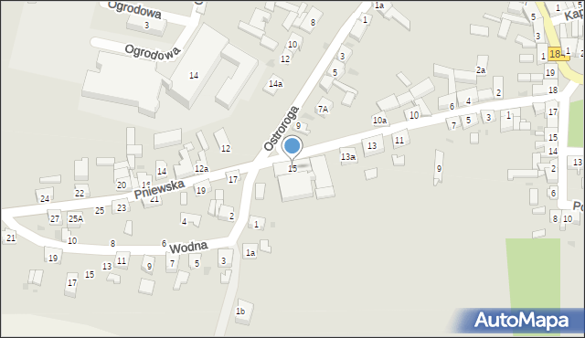 Ostroróg, Pniewska, 15, mapa Ostroróg