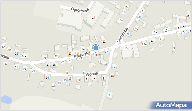 Ostroróg, Pniewska, 19, mapa Ostroróg