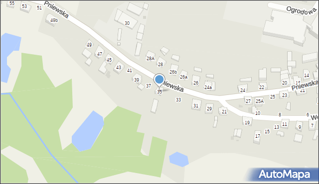Ostroróg, Pniewska, 35, mapa Ostroróg