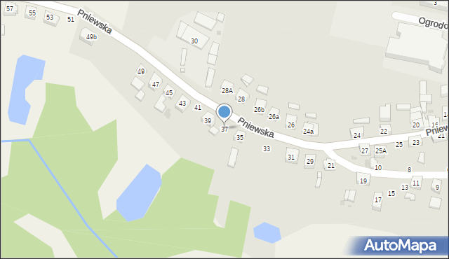 Ostroróg, Pniewska, 37, mapa Ostroróg