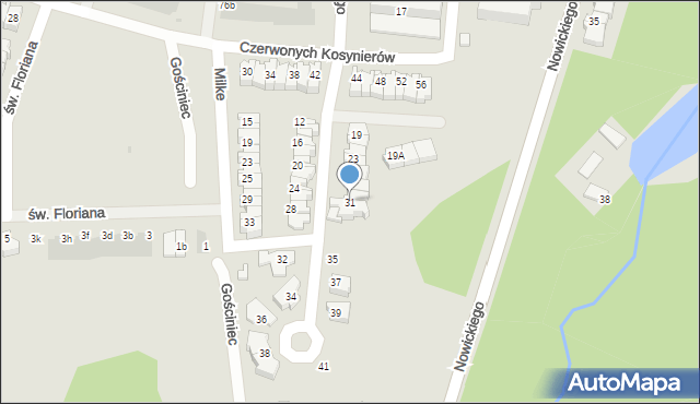 Płock, Pniewskiego Jerzego, 31, mapa Płock