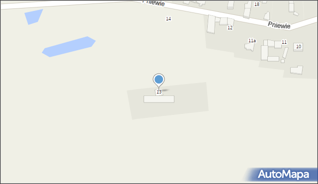 Pniewie, Pniewie, 13, mapa Pniewie