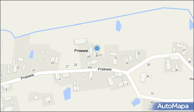 Pniewie, Pniewie, 30, mapa Pniewie