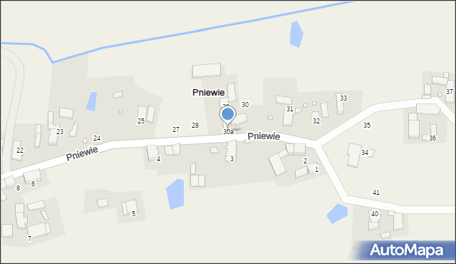 Pniewie, Pniewie, 30a, mapa Pniewie
