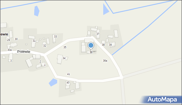 Pniewie, Pniewie, 36, mapa Pniewie