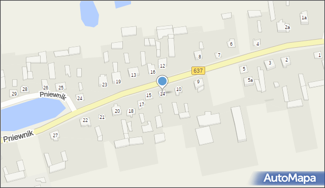 Pniewnik, Pniewnik, 14, mapa Pniewnik