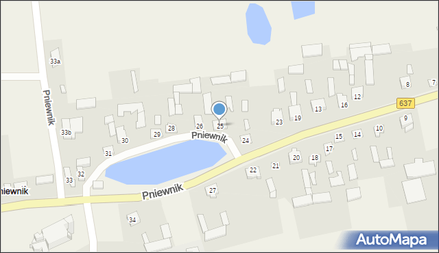 Pniewnik, Pniewnik, 25, mapa Pniewnik