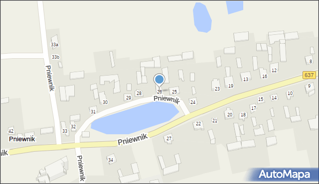 Pniewnik, Pniewnik, 26, mapa Pniewnik