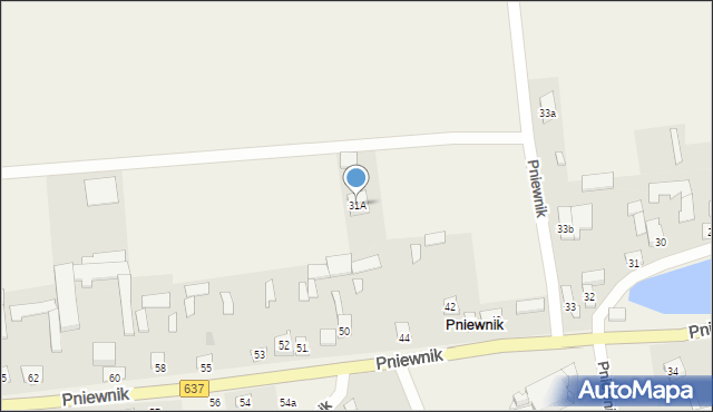 Pniewnik, Pniewnik, 31A, mapa Pniewnik