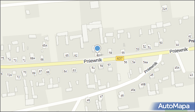 Pniewnik, Pniewnik, 60A, mapa Pniewnik