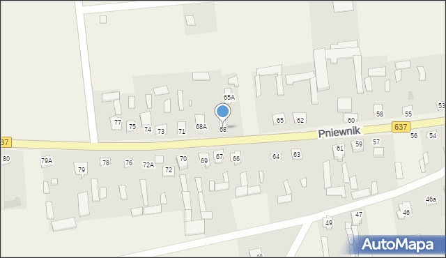 Pniewnik, Pniewnik, 68, mapa Pniewnik