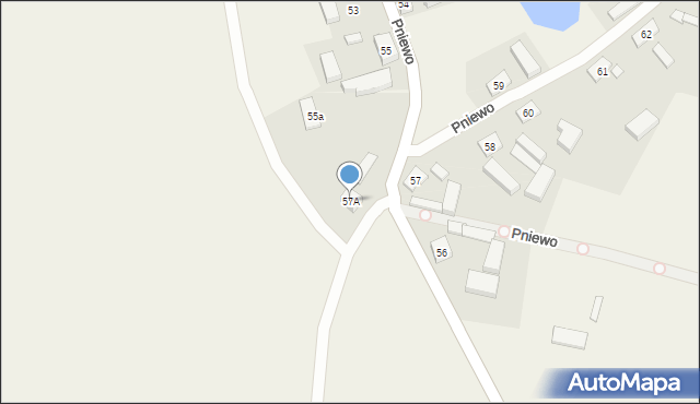Pniewo, Pniewo, 57A, mapa Pniewo
