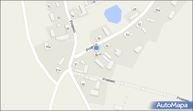 Pniewo, Pniewo, 58, mapa Pniewo