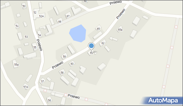 Pniewo, Pniewo, 61, mapa Pniewo