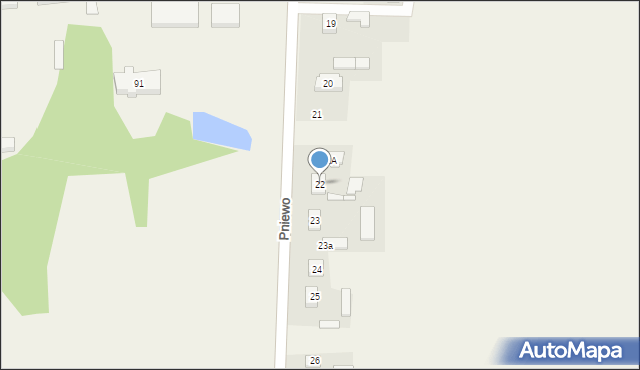 Pniewo, Pniewo, 22, mapa Pniewo