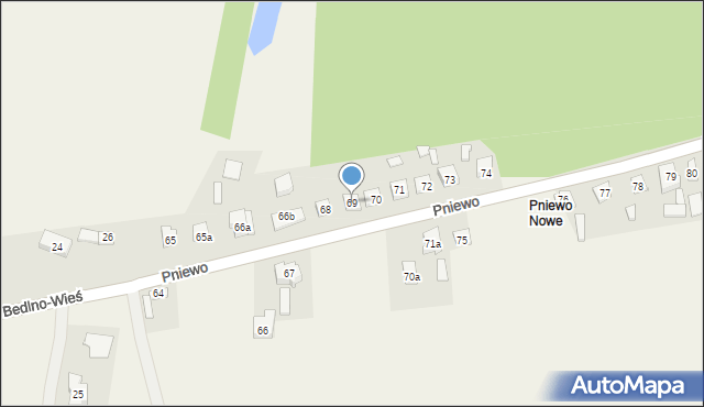 Pniewo, Pniewo, 69, mapa Pniewo