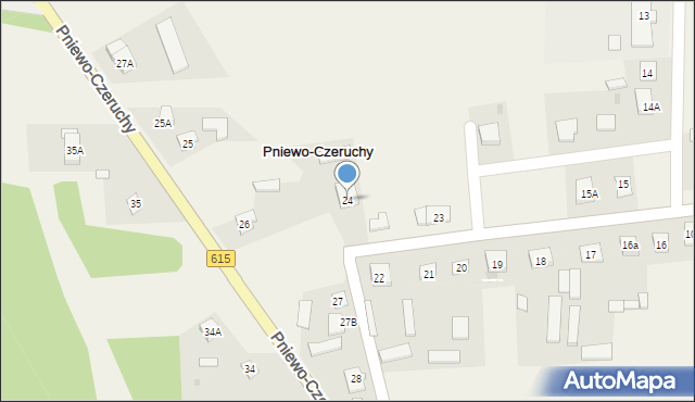 Pniewo-Czeruchy, Pniewo-Czeruchy, 24, mapa Pniewo-Czeruchy