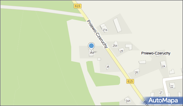 Pniewo-Czeruchy, Pniewo-Czeruchy, 35A, mapa Pniewo-Czeruchy