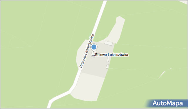 Pniewo-Leśniczówka, Pniewo-Leśniczówka, 100, mapa Pniewo-Leśniczówka