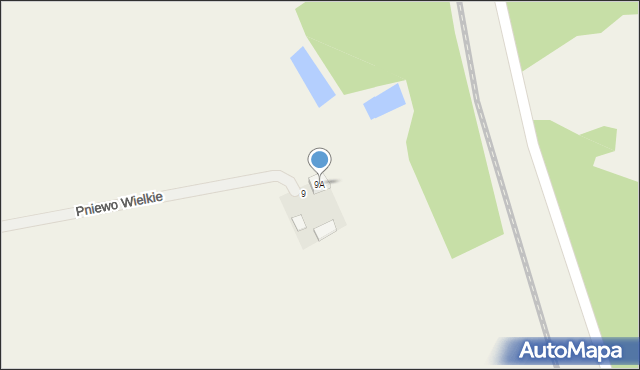 Pniewo Wielkie, Pniewo Wielkie, 9A, mapa Pniewo Wielkie