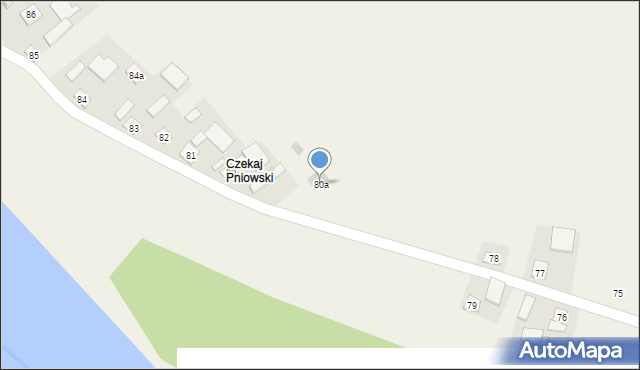 Pniów, Pniów, 80a, mapa Pniów