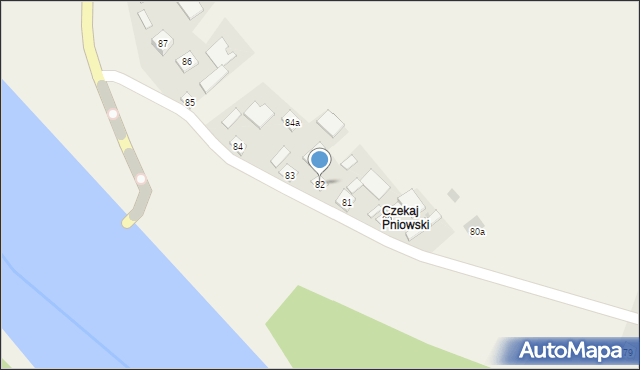 Pniów, Pniów, 82, mapa Pniów