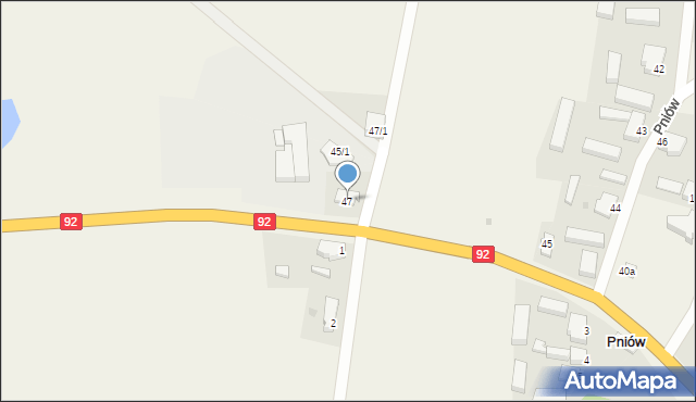 Pniów, Pniów, 47, mapa Pniów