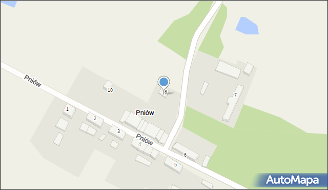 Pniów, Pniów, 9, mapa Pniów