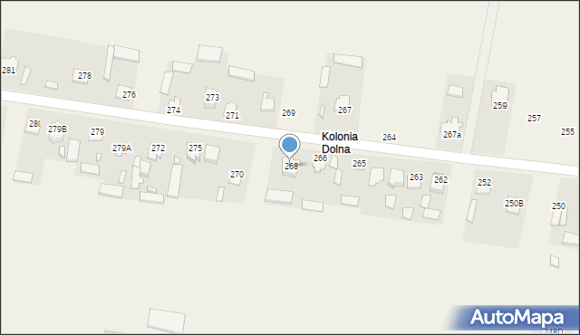 Pniówek, Pniówek, 268, mapa Pniówek
