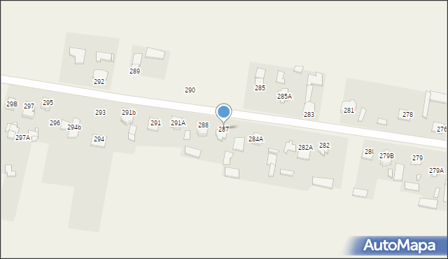 Pniówek, Pniówek, 287, mapa Pniówek