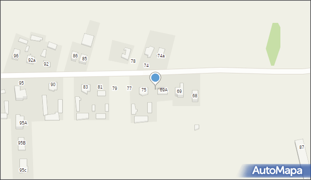 Pniówek, Pniówek, 73, mapa Pniówek