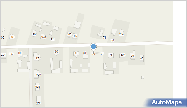 Pniówek, Pniówek, 79, mapa Pniówek