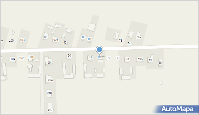 Pniówek, Pniówek, 81, mapa Pniówek