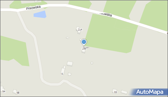 Rybnik, Pniowska, 15d, mapa Rybnika