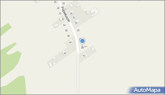 Adamów, Popiełuszki Jerzego, bł. ks., 39, mapa Adamów