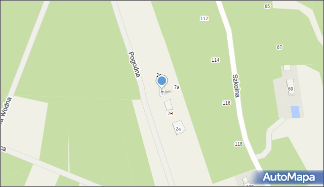 Adamów-Wieś, Pogodna, 7, mapa Adamów-Wieś
