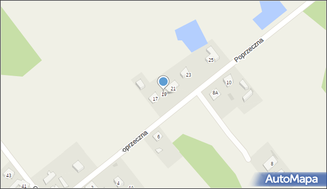 Aleksandria Druga, Poprzeczna, 19, mapa Aleksandria Druga